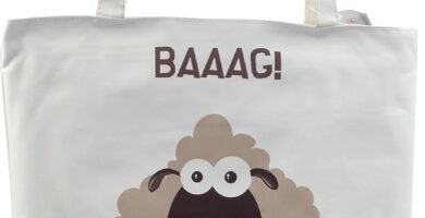 Puckator BAAAG Sheep Reusable Zip Up Cotton Bag – Canvas Tote Bag – Cotton Tote Bags – Eco Gifts for Women and Men – Cloth Shopping Bag – Fabric Bag – Foldable Bags for Shopping – Handbag Puckator BAAAG Sheep Reusable Zip Up Cotton Bag – Canvas Tote Bag – Cotton Tote Bags – Eco Gifts for Women and Men – Cloth Shopping Bag – Fabric Bag – Foldable Bags for Shopping – Handbag