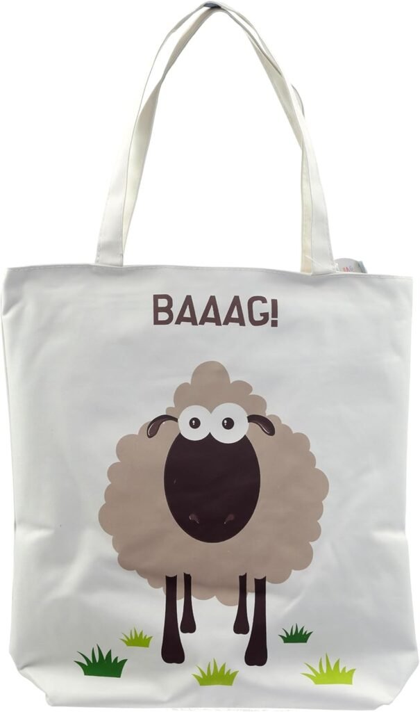 Puckator BAAAG Sheep Reusable Zip Up Cotton Bag – Canvas Tote Bag – Cotton Tote Bags – Eco Gifts for Women and Men – Cloth Shopping Bag – Fabric Bag – Foldable Bags for Shopping – Handbag Puckator BAAAG Sheep Reusable Zip Up Cotton Bag – Canvas Tote Bag – Cotton Tote Bags – Eco Gifts for Women and Men – Cloth Shopping Bag – Fabric Bag – Foldable Bags for Shopping – Handbag