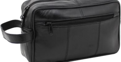 RAS WALLETS Mens Genuine Leather Travel Overnight Wash Gym Toiletry Shaving Bag 3510 Black RAS WALLETS Mens Genuine Leather Travel Overnight Wash Gym Toiletry Shaving Bag 3510 Black