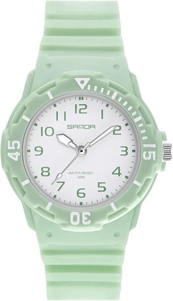 RECORD BREAD Children’s Sport Watch Clocks 50m Waterproof wristwatches for kids Girls Boys Teens Students PU Soft