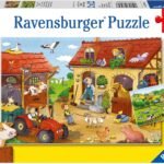 Ravensburger Working On The Farm – Jigsaw Puzzles for Kids Age 3 Years Up – Toddler Toys -2x 12 Pieces, 07560 Fleißig Auf Dem Bauernhof