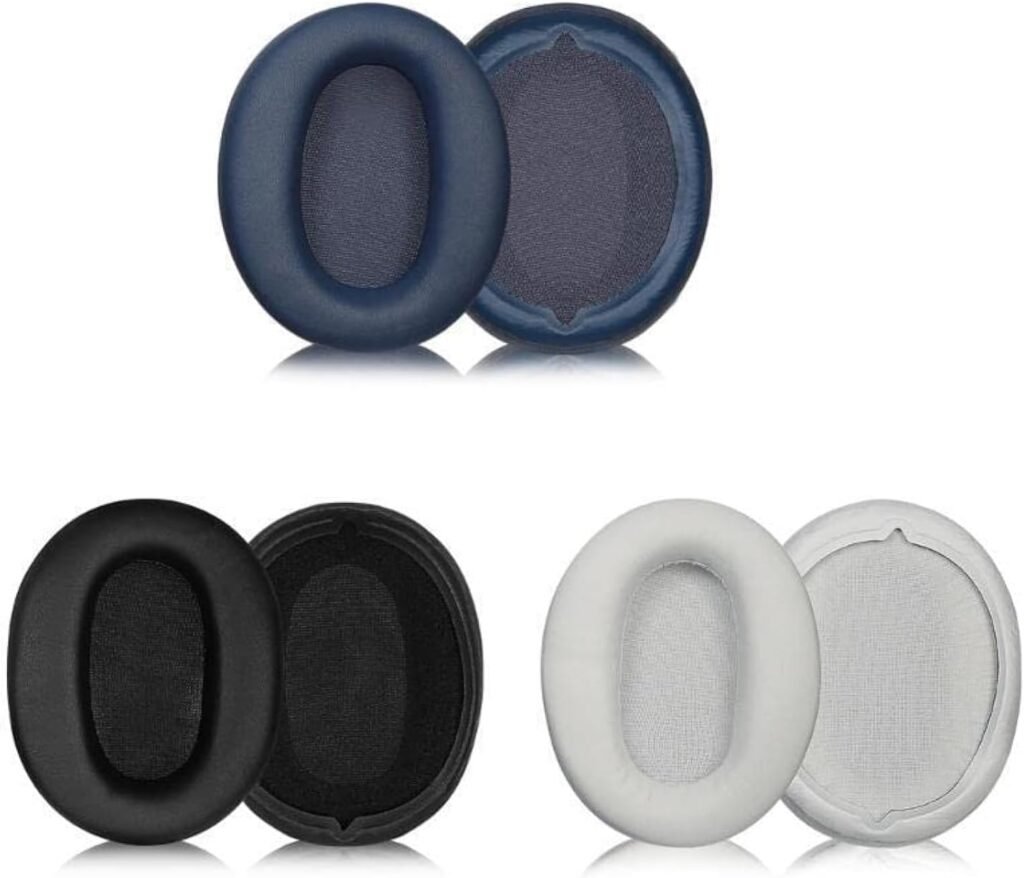 Replacement Ear Pads Earmuff Cushion for Sony WH-CH710N Headphones, Headset Covers Earplug Earbud Protein Leather Sponge (Blue)