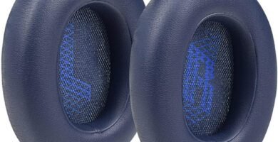 Replacement Ear Pads For JBL LIVE 650BTNC/660 BTNC Headset,Replacement Ear Cushions Foam Ear Cups Covers For JBL LIVE 650BTNC/660 BTNC Headphone (Dark Blue)