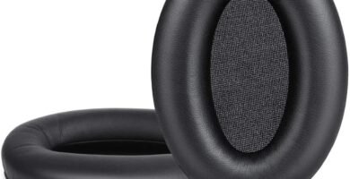 Replacement WH1000XM3 EarPads for Sony WH-1000XM3 Headphones Soft Memory Foam Ear Cushion Earmuffs Cover Cup, Protein Leather Headset Earpad, Repair Part (Black)