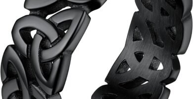 Richsteel Irish Celtic Knot Finger Rings for Women Men, Sturdy Stainless Steel Promise Couple Band Ring Jewellery, Come with Gift Box Richsteel Irish Celtic Knot Finger Rings for Women Men, Sturdy Stainless Steel Promise Couple Band Ring Jewellery, Come with Gift Box