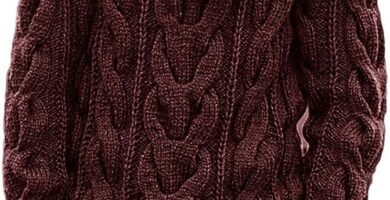 Runcati Knitted Mens Jumper Cable Knit Sweater Long Sleeve Ribbed High Neck Winter Pullover Thick Knitwear