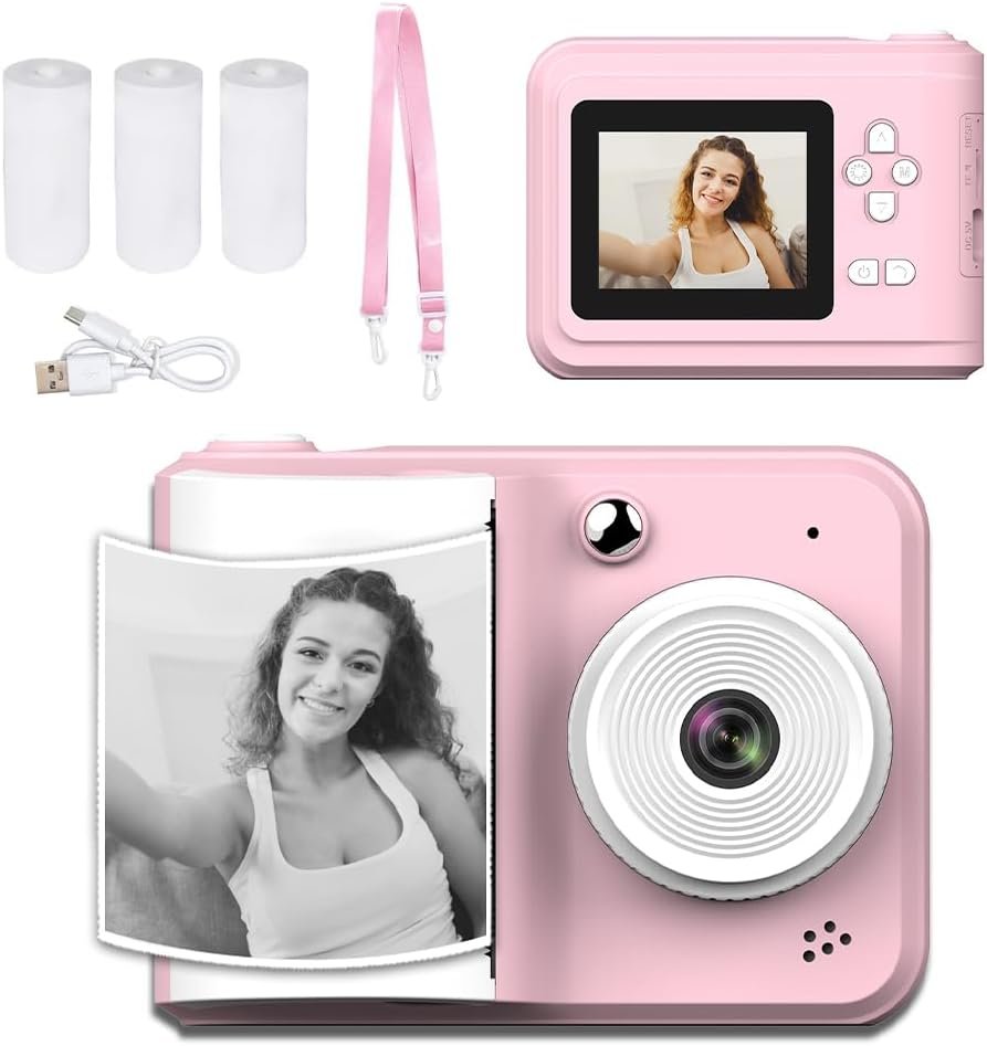 S7 Portable Camera Photo Printer Mini Instantly Print Photos HD Digital Printing Cameras Dual Camera