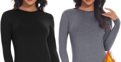 SIMIYA Thermal Tops Womens Round Neck Soft Base Layers Long Sleeve Top Women Thermal Underwear Shirt Warm Wicking SIMIYA Thermal Tops Womens Round Neck Soft Base Layers Long Sleeve Top Women Thermal Underwear Shirt Warm Wicking