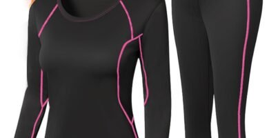 SIMIYA Womens Base Layer Breathable Long Sleeve Ladies Thermal Underwear Set Quick Dry Thermals Top and Bottoms Winter Thermal Clothing for Outdoor Activities SIMIYA Womens Base Layer Breathable Long Sleeve Ladies Thermal Underwear Set Quick Dry Thermals Top and Bottoms Winter Thermal Clothing for Outdoor Activities