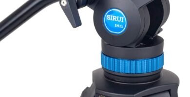 SIRUI Video Tripod with Fluid Head SH-25, Professional Aluminum Tripod for Cameras, Universal Platform and Handle for Tilting and Panning, 74.8Inches/190cm, 22.0lbs/10KG Payload