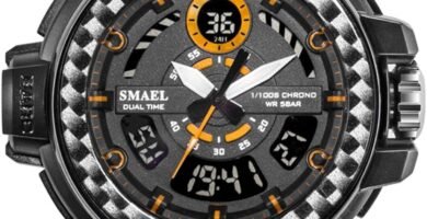 SMAALEB Teenage Boy Watch, Military Watches For Men, Waterproof 50m, Pointer + Digital, Alarm Reminder, Shockproof, LED Luminous Night Light