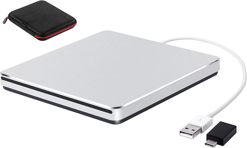 SOMDARHK External CD DVD Drive, USB Superdrive for Apple Mac, Portable CD/DVD Burner Writer Reader, Slim Optical Disc Drives DVD Player for Laptop PC MacBook Air Pro Windows 11 10 SOMDARHK External CD DVD Drive, USB Superdrive for Apple Mac, Portable CD/DVD Burner Writer Reader, Slim Optical Disc Drives DVD Player for Laptop PC MacBook Air Pro Windows 11 10