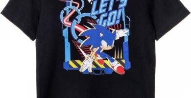 SONIC THE HEDGEHOG Boys T-Shirt | Black Let’s Go Graphic Tee for Kids | Short Sleeve Vintage Style Cartoon Apparel | Lightweight Short-Sleeve Top | Retro Sonic Artwork Game Gift for Children & Teens SONIC THE HEDGEHOG Boys T-Shirt | Black Let’s Go Graphic Tee for Kids | Short Sleeve Vintage Style Cartoon Apparel | Lightweight Short-Sleeve Top | Retro Sonic Artwork Game Gift for Children & Teens