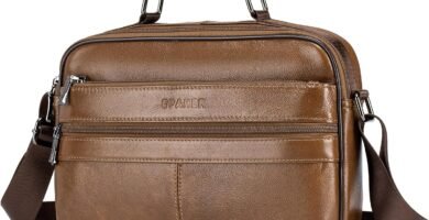 SPAHER Men Leather Shoulder Bags Messenger Business Bag Handbags Crossbody Satchel Sling Waterproof Travel Bag Daily Man Bag Gift with Adjustable Shoulder Strap for Ipad 9.7 Inch Brown SPAHER Men Leather Shoulder Bags Messenger Business Bag Handbags Crossbody Satchel Sling Waterproof Travel Bag Daily Man Bag Gift with Adjustable Shoulder Strap for Ipad 9.7 Inch Brown