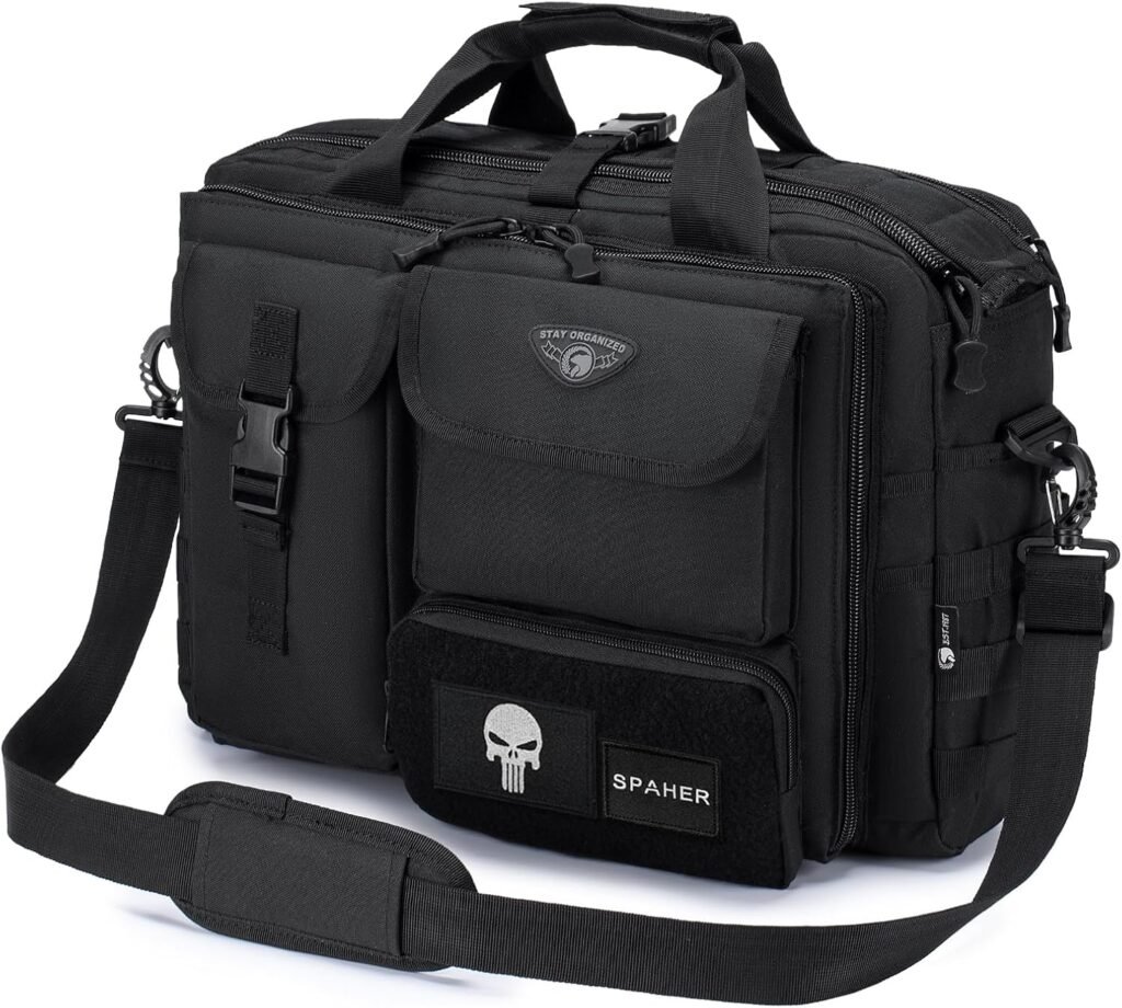 SPAHER Mens Laptop Bag Briefcase for Men 14/15.6/17.3 Inch Work Bags for Men Business Work Laptop Handbag Shoulder Bag Office Bag for Mens Laptop Messenger Bag