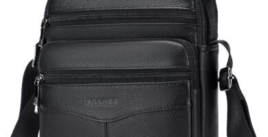 SPAHER Shoulder Bag Men Leather Handbag IPAD Business Messenger Backpack Crossbody Casual Tote Sling Travel Bag Document Bag with Top-handle and Adjustable Strap Large Size SPAHER Shoulder Bag Men Leather Handbag IPAD Business Messenger Backpack Crossbody Casual Tote Sling Travel Bag Document Bag with Top-handle and Adjustable Strap Large Size