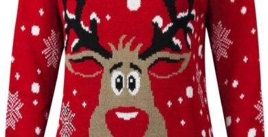 STAR FASHION Women/Ladies Men Unisex Christmas Jumper Knitted Xmas Sweater for UK Size 8-26 STAR FASHION Women/Ladies Men Unisex Christmas Jumper Knitted Xmas Sweater for UK Size 8-26