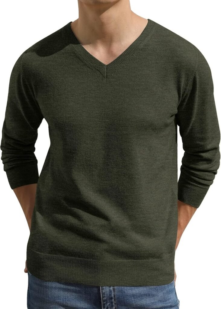 Sailwind Mens V Neck Jumper Classic Knitted Sweater Soft Touch Knitwear Lightweight Pullover
