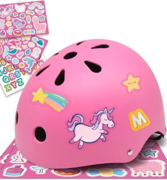 Simply Kids Bike Helmet with DIY Stickers for Toddler Boys Girls I CPSC & CE Certified for Skateboard Roller-Skating Bicycle Scooter I Baby Infant Youth Child Ages 2-4 3-5 5-8 Year Old