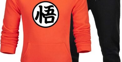 Son Goku Costume Sweatsuit Outfit Set Men’s Hoodie Suit Autumn Winter Casual Sportswear Fashion