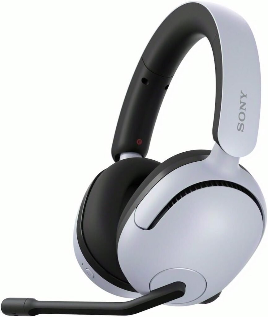 Sony INZONE H5 Wireless Gaming Headset – PC/PS5, 360 Spatial Sound for Gaming, 28H battery lifelow latency, comfortable design, microphone with AI – White