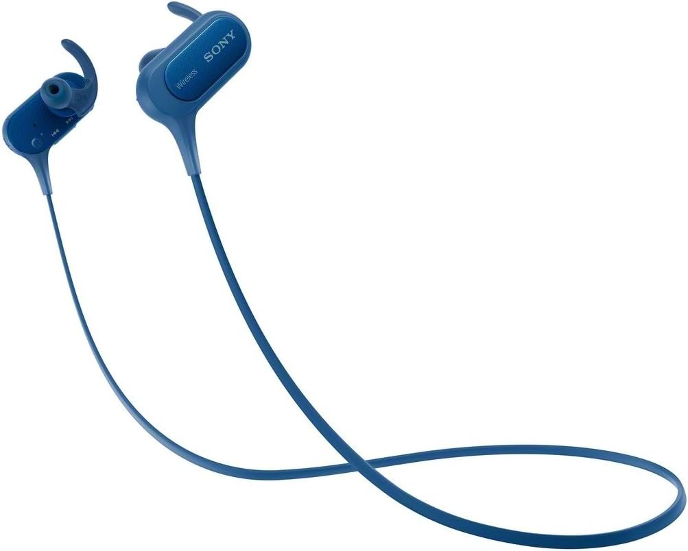 Sony MDR-XB50BS Extra Bass Bluetooth Sports Splashproof In-Ear Headphones – Blue