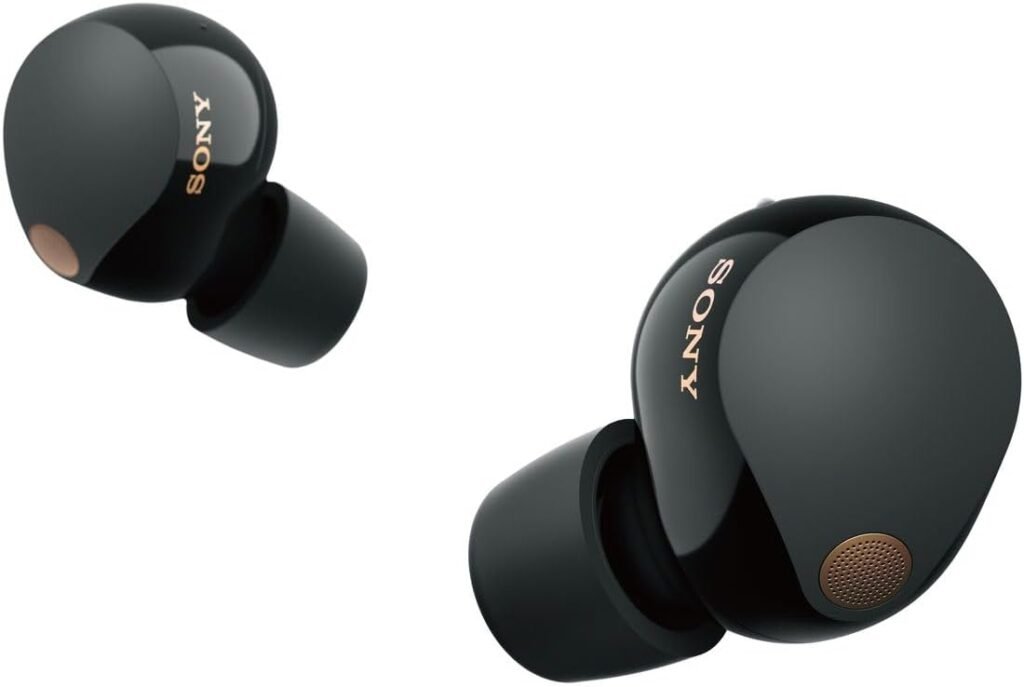 Sony WF-1000XM5 Wireless Noise Cancelling Earbuds, Bluetooth, In-Ear Headphones with Microphone, Up to 24 hours battery life and Quick Charge, IPX4 rating, Works with iOS & Android – Black (Renewed)