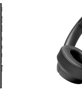 Sony Walkman NW-A306 Touchscreen MP3 Player – 32GB, Black & JBL Tune 760NC Wired and Wireless Over-Ear Headphones with Built-In Microphone, Active Noise Cancelling and Hands-Free Controls, in Black