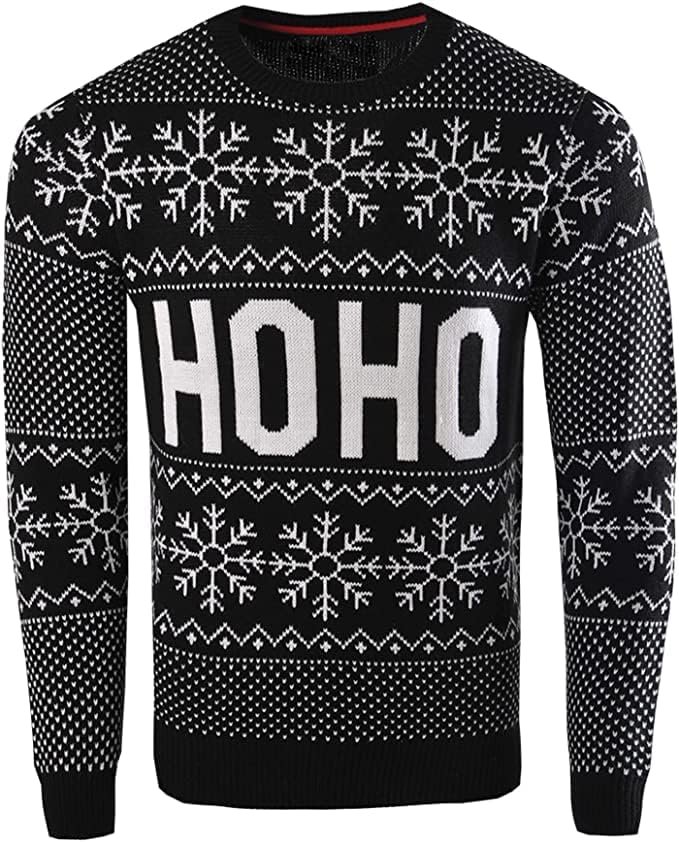 SoulStar Mens Christmas Jumper Xmas/Reindeer Stag Nordic Festive Jumper