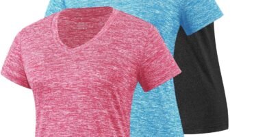Star Vibe 3 Pack Women’s Short Sleeve Dry Fit T-Shirts Moisture Wicking Athletic V-Neck Gym Tee Exercise Yoga Tops Star Vibe 3 Pack Women’s Short Sleeve Dry Fit T-Shirts Moisture Wicking Athletic V-Neck Gym Tee Exercise Yoga Tops