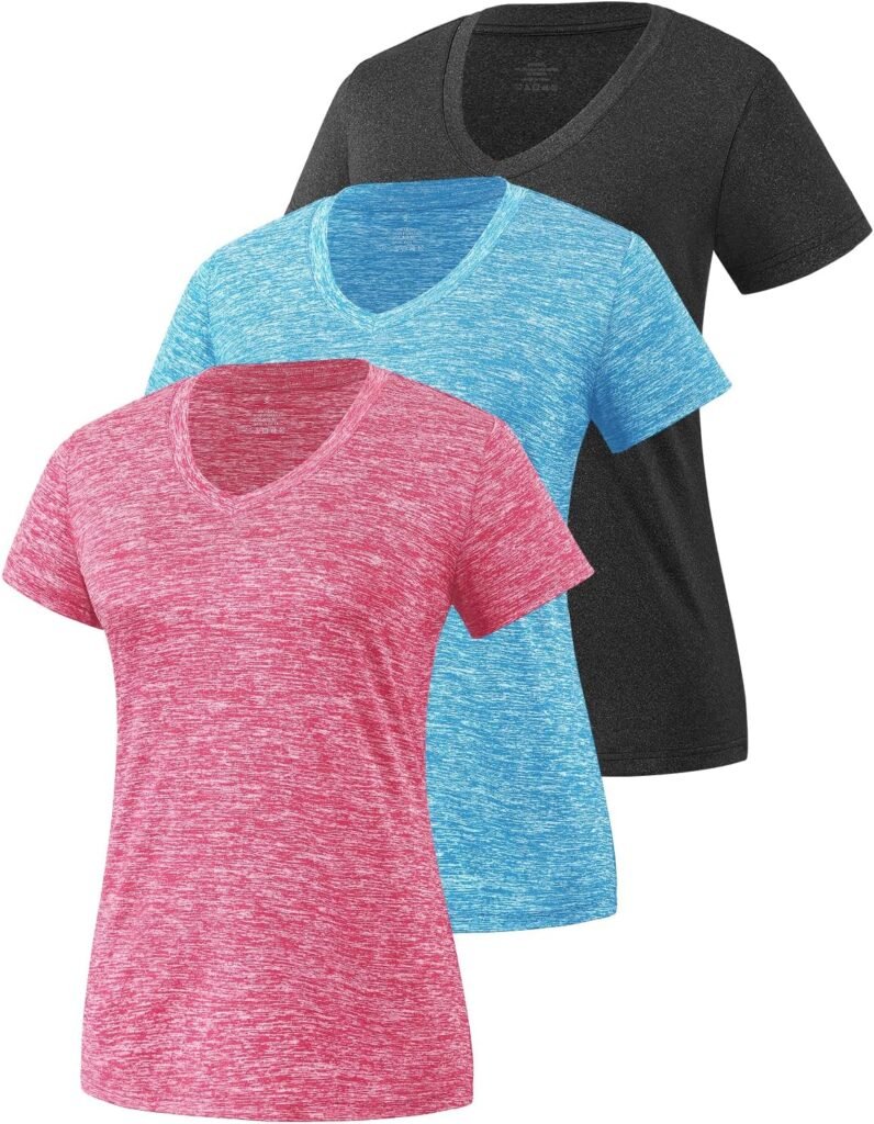 Star Vibe 3 Pack Women’s Short Sleeve Dry Fit T-Shirts Moisture Wicking Athletic V-Neck Gym Tee Exercise Yoga Tops Star Vibe 3 Pack Women’s Short Sleeve Dry Fit T-Shirts Moisture Wicking Athletic V-Neck Gym Tee Exercise Yoga Tops