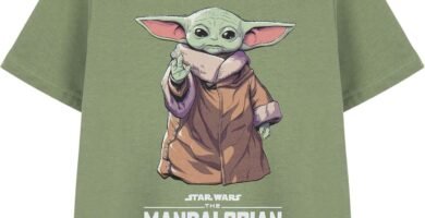 Star Wars Grogu Boys Green T-Shirt | Mandalorian Graphic Short Sleeved Tee Kids Apparel | The Child Print Top for Teens | Officially Licensed Merchandise Star Wars Grogu Boys Green T-Shirt | Mandalorian Graphic Short Sleeved Tee Kids Apparel | The Child Print Top for Teens | Officially Licensed Merchandise