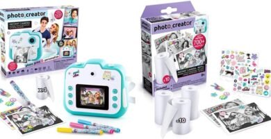 Studio Creator Photo Creator Instant, Kids Digital Camera with Built-In Printer, 250+ Dry Prints,24.1 x 6.1 x 20.1 centimeters & Studio Creator Instant Camera Refill 10 Pack