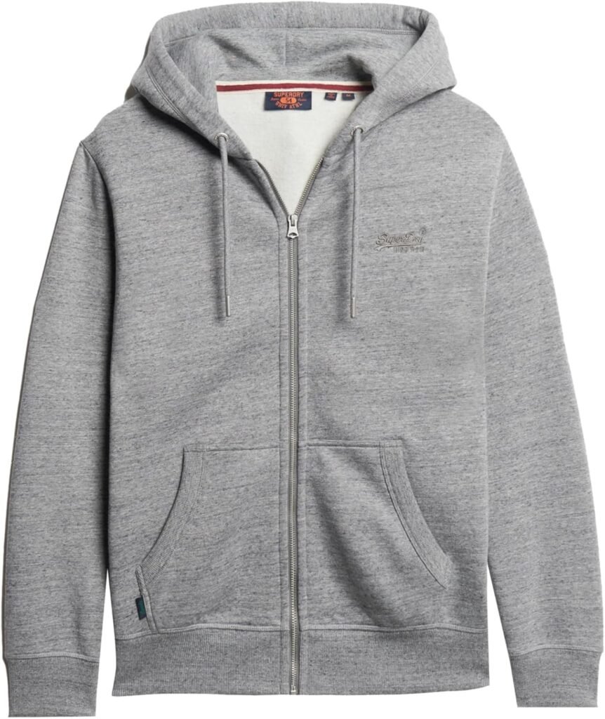 Superdry Men’s Essential Logo Zip Hoodie Sweatshirt