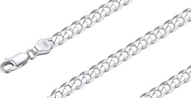 Suplight Solid 925 Sterlings Silver 3mm 5mm Flat Curb Chain/Figaro Chain Necklace, Hip Hop Jewellery for Men Women 14″+2″/18″/20″/22″/24″/26″/28″ Suplight Solid 925 Sterlings Silver 3mm 5mm Flat Curb Chain/Figaro Chain Necklace, Hip Hop Jewellery for Men Women 14″+2″/18″/20″/22″/24″/26″/28″