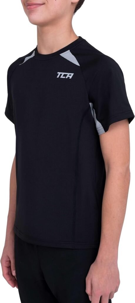 TCA Quickdry Boys T Shirt for Football, Sport, Training – Boys Football Kit for Kids, Boys T Shirts