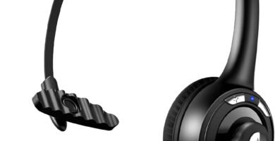 TECKNET Bluetooth Headset, Wireless On Ear Headphones with Noise Cancelling Microphone for Trucker, Hand Free Wireless Headset with Mute microphone for Cellphone, PC, Home, Office, Call Center, Skype TECKNET Bluetooth Headset, Wireless On Ear Headphones with Noise Cancelling Microphone for Trucker, Hand Free Wireless Headset with Mute microphone for Cellphone, PC, Home, Office, Call Center, Skype