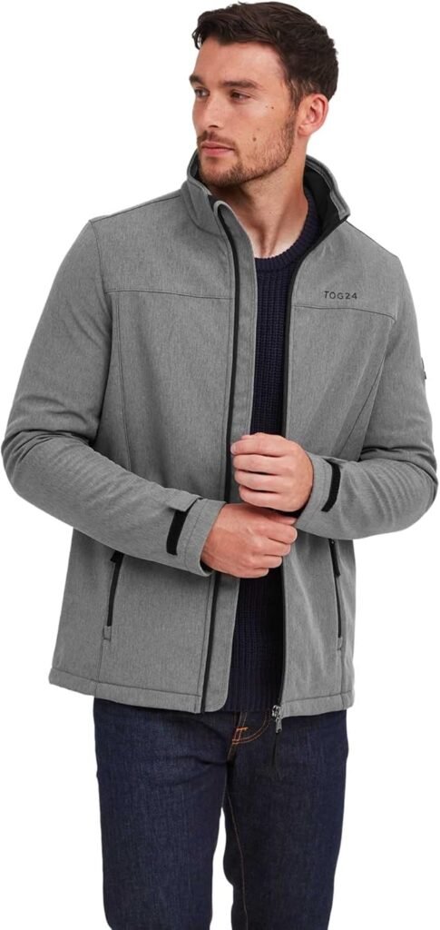 TOG24 Feizor Lightweight Mens Softshell Jacket, Windproof, Showerproof Zip Up Outdoor Jacket TOG24 Feizor Lightweight Mens Softshell Jacket, Windproof, Showerproof Zip Up Outdoor Jacket