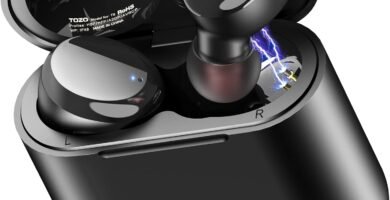 TOZO T6 True Wireless Earbuds Bluetooth 5.3 Headphones Touch Control with Wireless Charging Case IPX8 Waterproof Stereo Earphones in-Ear Built-in Mic Headset Premium Deep Bass