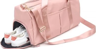 TechyFit Sport Gym Bag – Duffel Bag with Shoe Compartment, Foldable Training Handbag for Men and Women, Yoga, Travel, Overnight Weekend Shoulder Bag, Waterproof Dry-Wet Separated Bags (Pink) TechyFit Sport Gym Bag – Duffel Bag with Shoe Compartment, Foldable Training Handbag for Men and Women, Yoga, Travel, Overnight Weekend Shoulder Bag, Waterproof Dry-Wet Separated Bags (Pink)