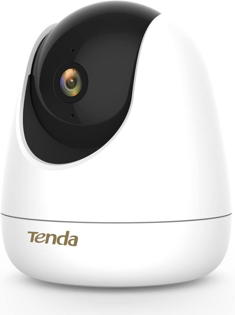 Tenda 2.5K/4MP Indoor Security Camera,Baby Monitor WiFi Camera with Wired Mode,360° Pan/Tilt Pet Dog Camera with Night Vision,2-Way Audio,Smart Tracking,Human&Motion Detection,SD&Cloud Storage(CP7)