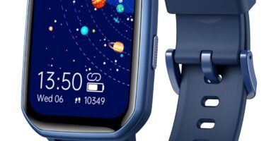 Teslahero Kids Smart Watch for Boys Girls,Children Fitness Tracker with Heart Rate Sleep Monitor,Waterproof Activity Tracker Pedometer Step Counter for Android iPhone