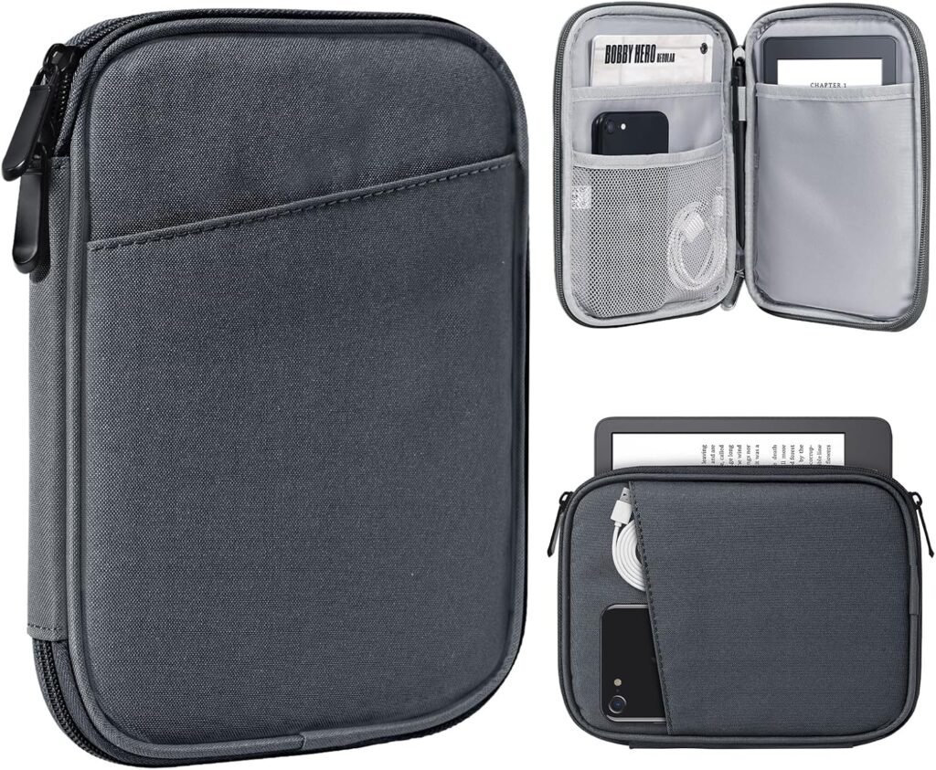 TiMOVO 6-7 Inch Tablet Sleeve for All-New Kindle Paperwhite and Kindle Colorsoft Signature Edition, Protective Sleeve Cover Case with Pocket for Kindle E-Reader/Kindle Oasis, Space Gray TiMOVO 6-7 Inch Tablet Sleeve for All-New Kindle Paperwhite and Kindle Colorsoft Signature Edition, Protective Sleeve Cover Case with Pocket for Kindle E-Reader/Kindle Oasis, Space Gray