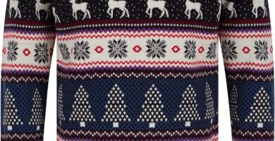 Tokyo Laundry Merry Christmas Men’s Nordic Fair Isle Style Knitted Xmas Jumper