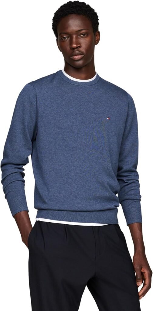 Tommy Hilfiger Men’s Essential Cotton Crew Neck Jumper