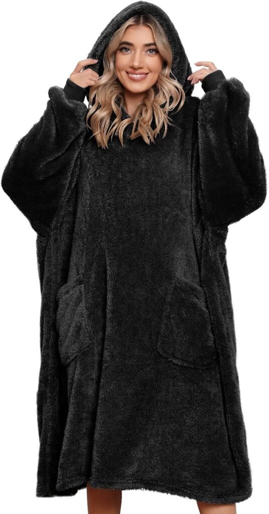 Tuopuda Oversized Hoodie Womens Hoodie With Pockets Super Soft Warm Comfortable Sweatshirt for Women Men Teens(Black) Tuopuda Oversized Hoodie Womens Hoodie With Pockets Super Soft Warm Comfortable Sweatshirt for Women Men Teens(Black)