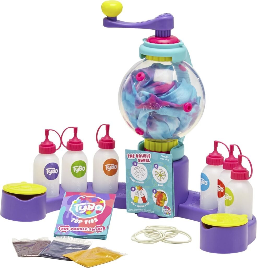 Tybo Design Studio, Arts and Crafts, Tie Dye, Easy to Use Kit, Creative Fun, Ultimate Mess Free Fun for Boys and Girls Age 6+
