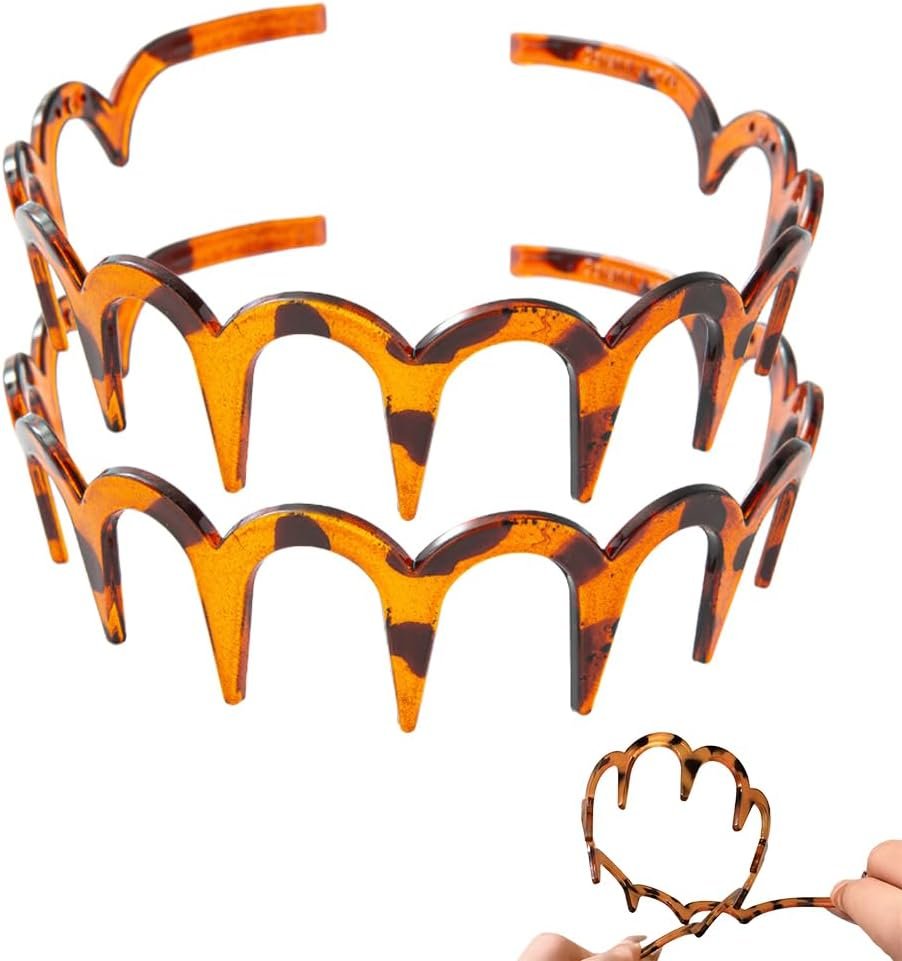 U Shape Fashion Tooth Hair Comb Headband, 2024 Upgraded Zig Zag Headband, Women’s Fashion Headbands, Perfect Shark Tooth Headband for Women, Men, Teens, and Girls (2Brown, One Size) U Shape Fashion Tooth Hair Comb Headband, 2024 Upgraded Zig Zag Headband, Women’s Fashion Headbands, Perfect Shark Tooth Headband for Women, Men, Teens, and Girls (2Brown, One Size)