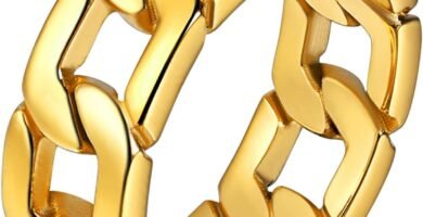 U7 Cuban Link Cool Rings For Men, Stainless Steel Spinner Chain Ring, Eboy Fashion, Silver/Gold/Black Tone, Come Gift Box U7 Cuban Link Cool Rings For Men, Stainless Steel Spinner Chain Ring, Eboy Fashion, Silver/Gold/Black Tone, Come Gift Box