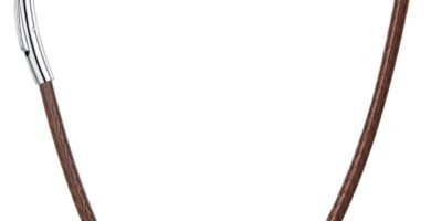 U7 Customisable Brown Braided Wax Rope Necklace for Men Women, Width 2mm 3mm, Length 16″ 18″ 20″ 22″ 24″ 26″ 28″ 30″, Faux Leather Cord Necklace with Stainless Steel Clasp U7 Customisable Brown Braided Wax Rope Necklace for Men Women, Width 2mm 3mm, Length 16″ 18″ 20″ 22″ 24″ 26″ 28″ 30″, Faux Leather Cord Necklace with Stainless Steel Clasp